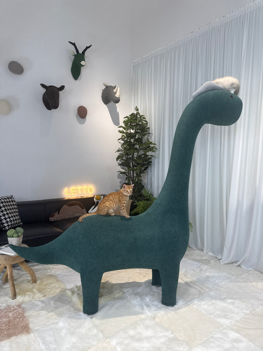 2Meters Giant Dinosaur Pet Friendly Furniture-Classic Dino Cat Tree