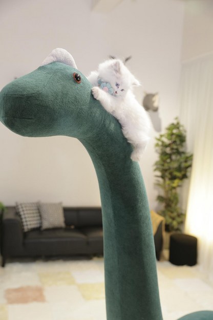 Upgraded version with cat kennel, 2 meter giant brachiosaurus pet friendly furniture