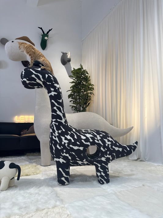 1.25Meters Dinosaur Cat Tree with Cave-Pet Friendly Furniture