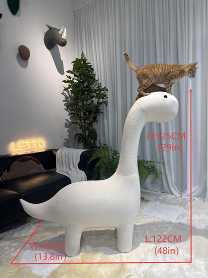 1.25-meter Dinosaur-shaped Cat Tree - Pet-friendly Furniture
