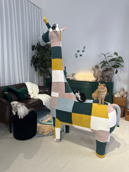 Muebles aptos para mascotas de jirafa gigante de 2 metros