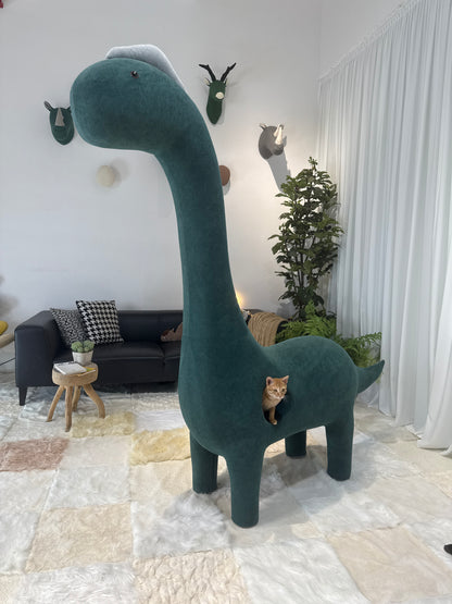 Dinosaurio gigante de 2 metros con nido para gatos - Muebles aptos para mascotas