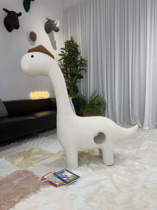 Upgraded Anti - Cat - Scratch 1.25m Dinosaur - style Cat Tree with Tunnel - LettoDen