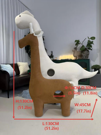 LettoDen 1.2M Giraffe Cat Tree - Luxury Premium