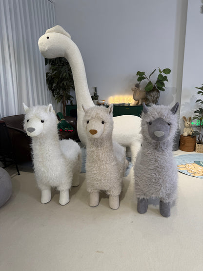 Lettoden Cat Tree - Medium-sized Alpaca-shaped Pet - friendly Furniture with Holes