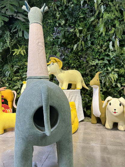 LettoDen 2M Giant Giraffe Cat Tree - Luxury Premium