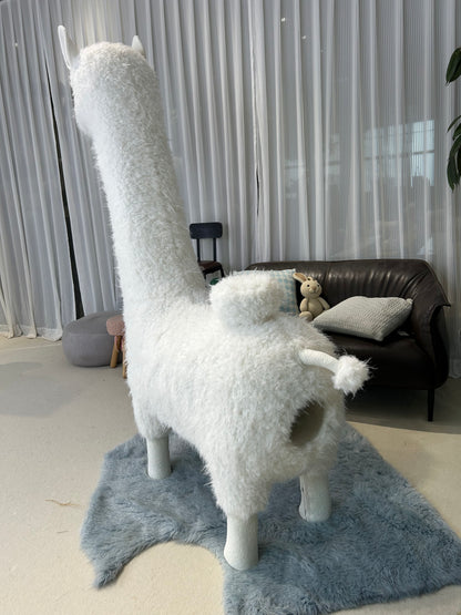 LettoDen 2M Alpaca Cat Tree - Luxury Fabric Kennel Premium