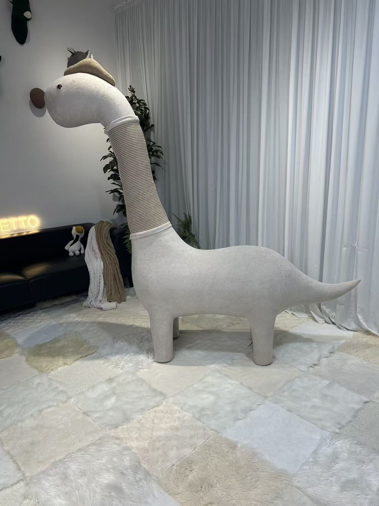 Lettoden 2M High-End Dinosaur Cat Tree Nest Disassemblable