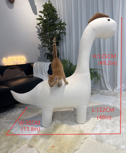 1.25-meter Dinosaur-shaped Cat Tree - Pet-friendly Furniture
