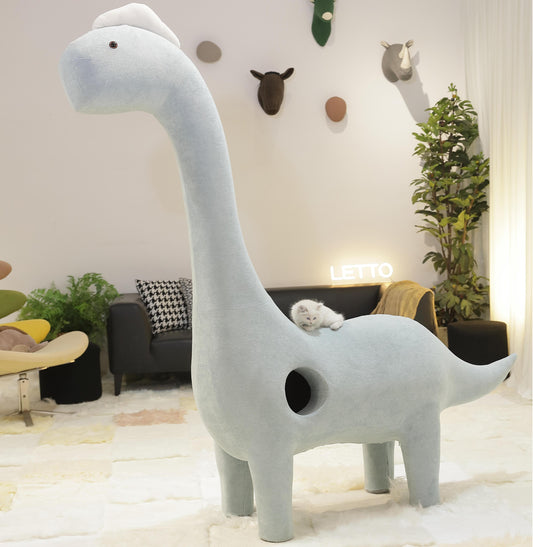 2 Meters Giant Dinosaur with Cat Nest-Pet Friendly Furniture
