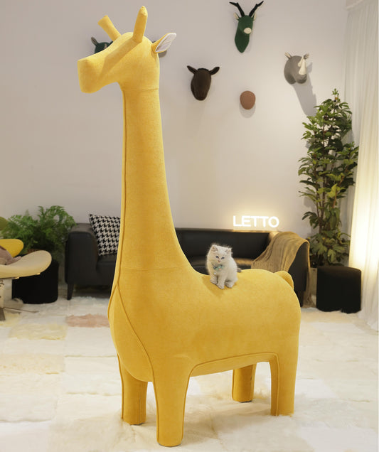 2 Meter Upgraded Giant Giraffe with Cat Nest - Themed Pet Friendly Furniture