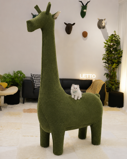 LettoDen 2M Giant Giraffe Cat Tree - Luxury Premium
