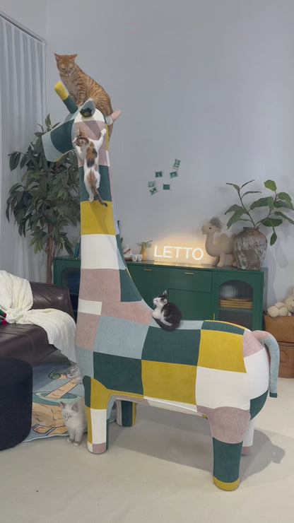 2Meters Giant Giraffe Pet Friendly Furniture-Cat Tree