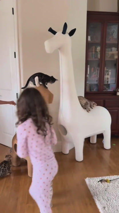 LettoDen 1.2M Giraffe Cat Tree - Luxury Premium