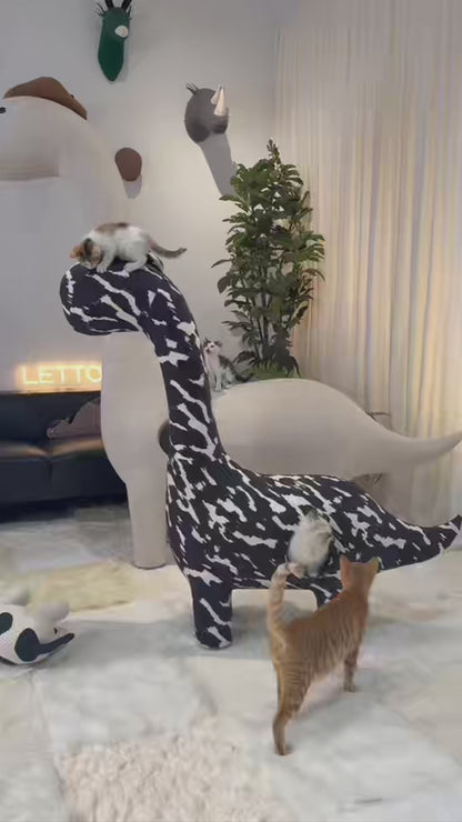 1.25Meters Dinosaur Cat Tree with Cave-Pet Friendly Furniture