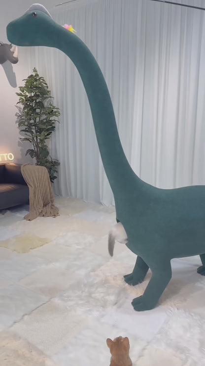 2Meters Brachiosaurus Cat Tree With Cave-Dinosaur Pet Friendly Furniture